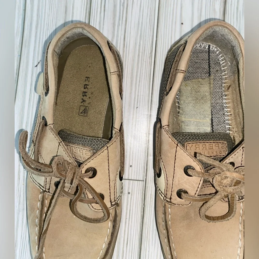 Kids Sperry Top Siders Boat Shoes Size 2.5 - Picture 8 of 9